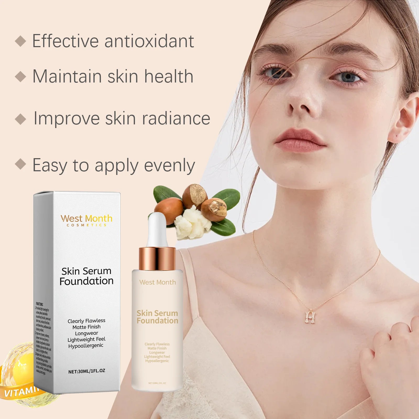Liquid Foundation Even Skin Tone Cover