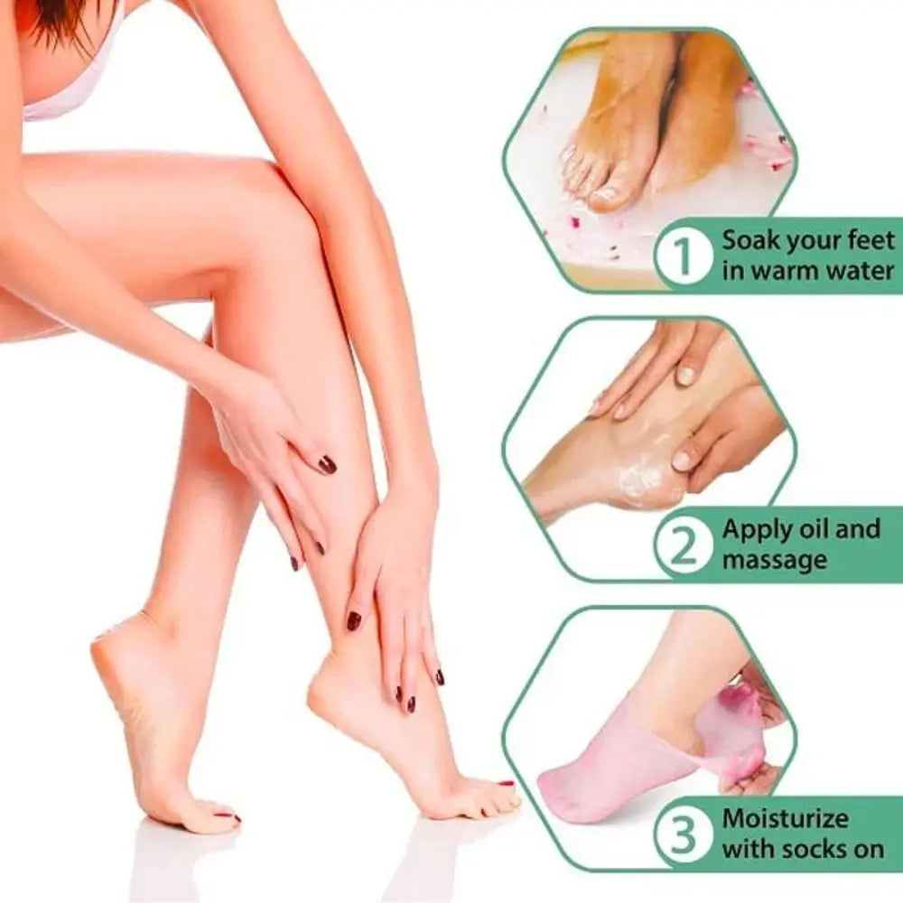 Spa Massage Silicone Moisturizing Foot Socks