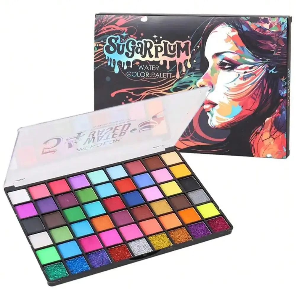 54-Color Face Painting Set