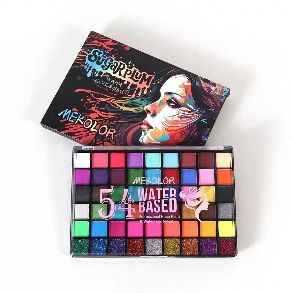54-Color Face Painting Set