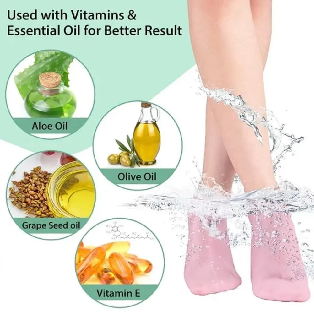 Spa Massage Silicone Moisturizing Foot Socks