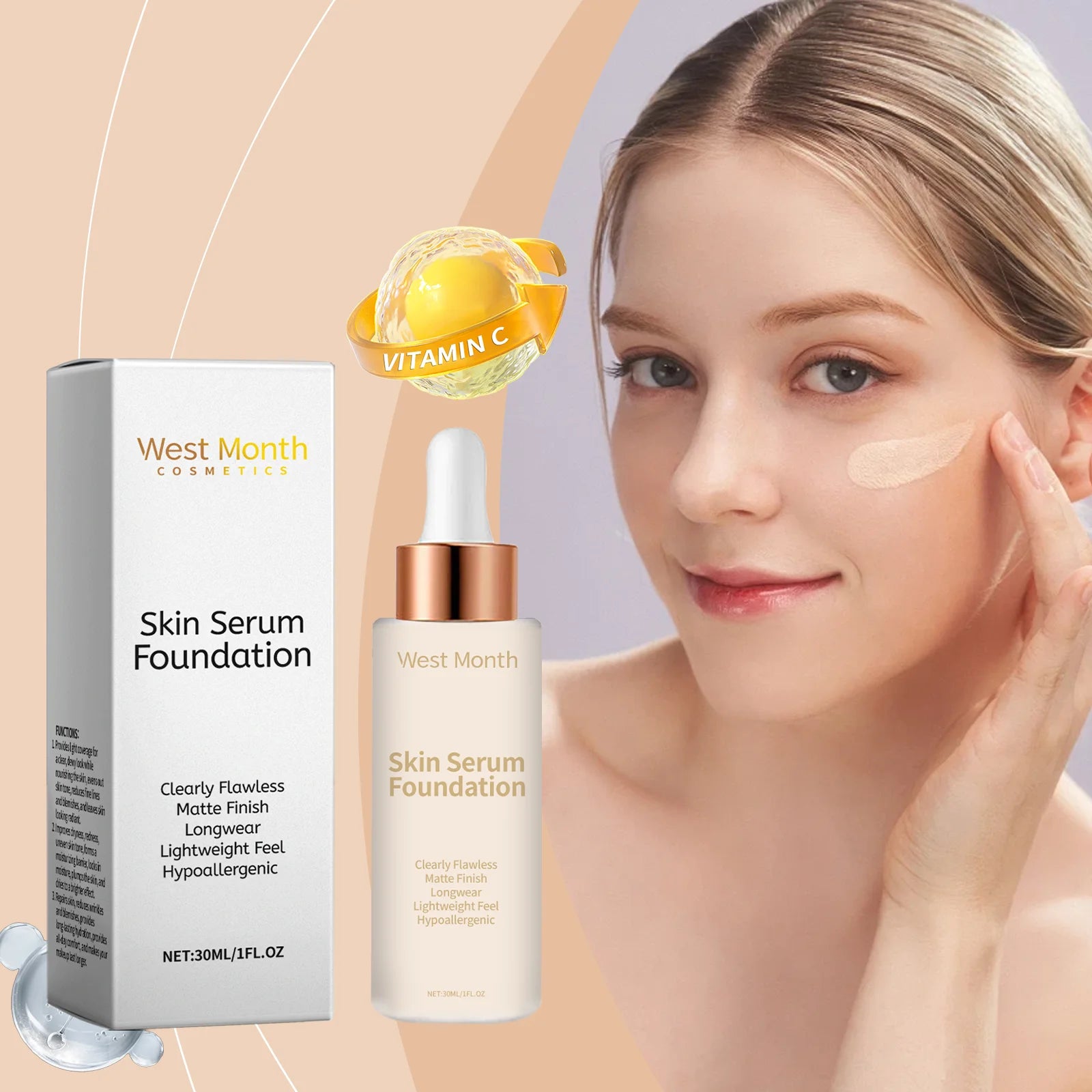 Liquid Foundation Even Skin Tone Cover