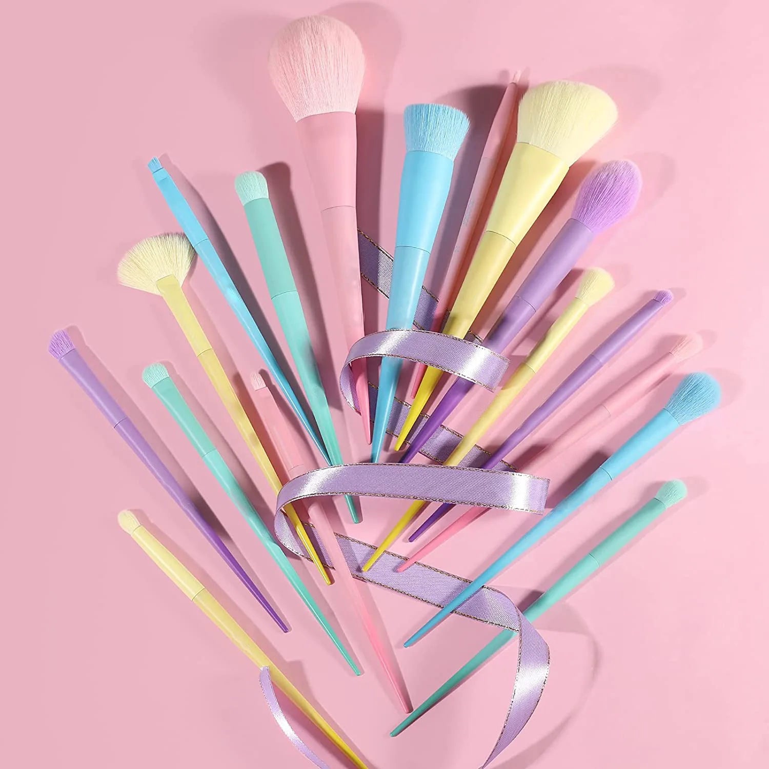 17 Color Multi-Color Makeup Brushes