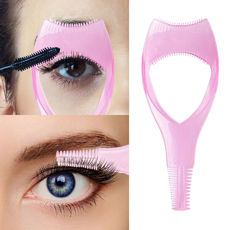 3 in 1 Makeup Mascara Shield Guard Curler Applicator