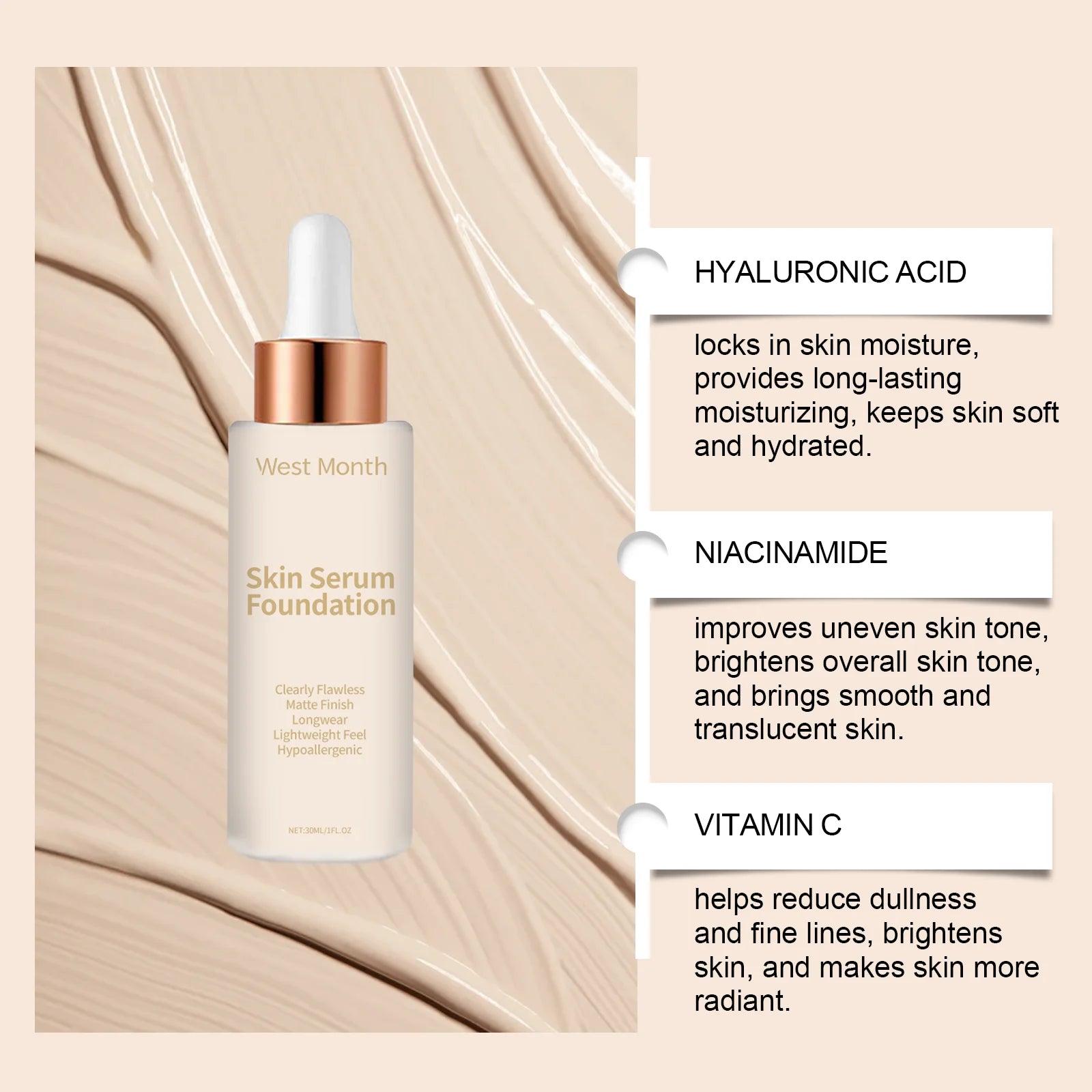 Liquid Foundation Even Skin Tone Cover
