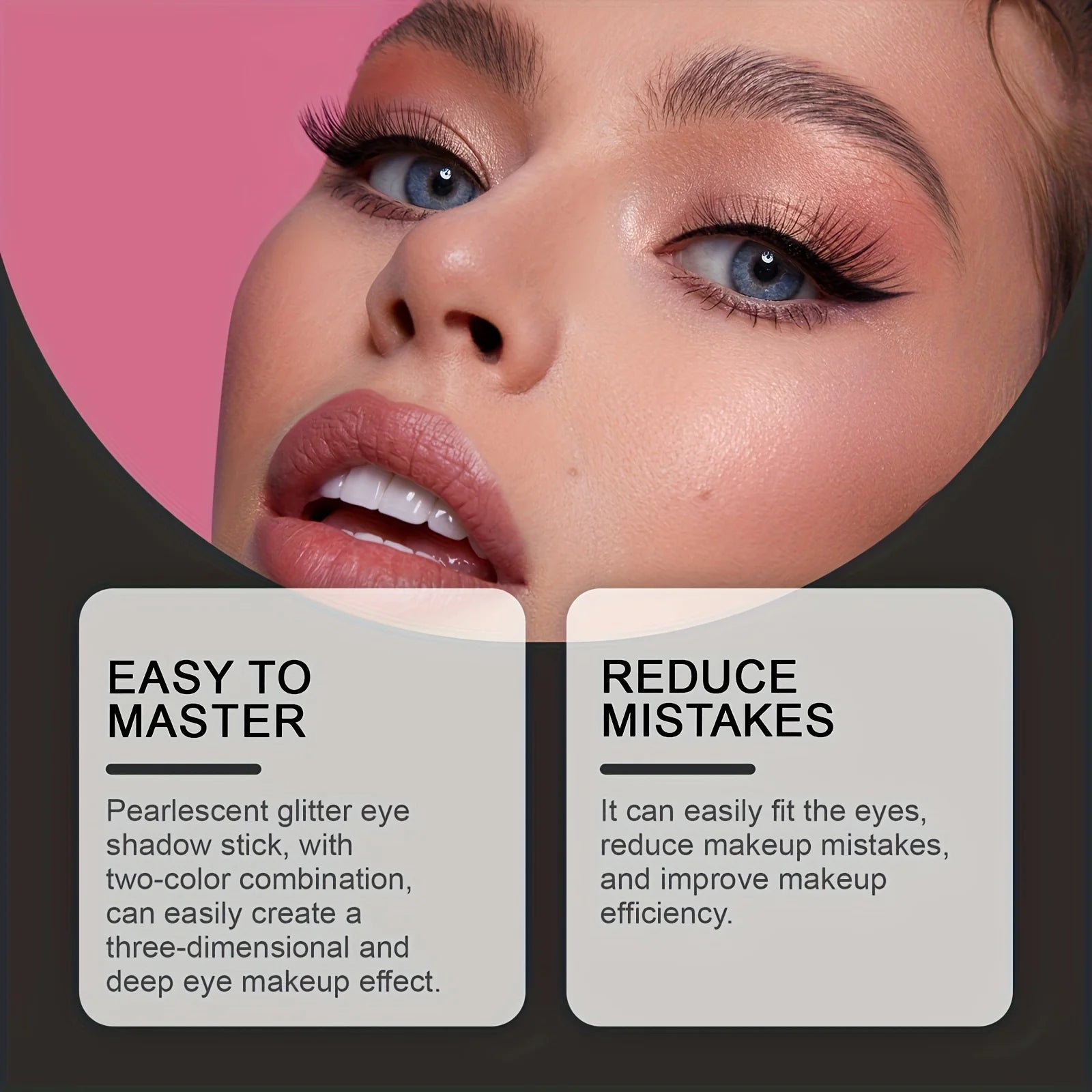 Eye Makeup Assistant - 2 Special Eyeshadow Brushes