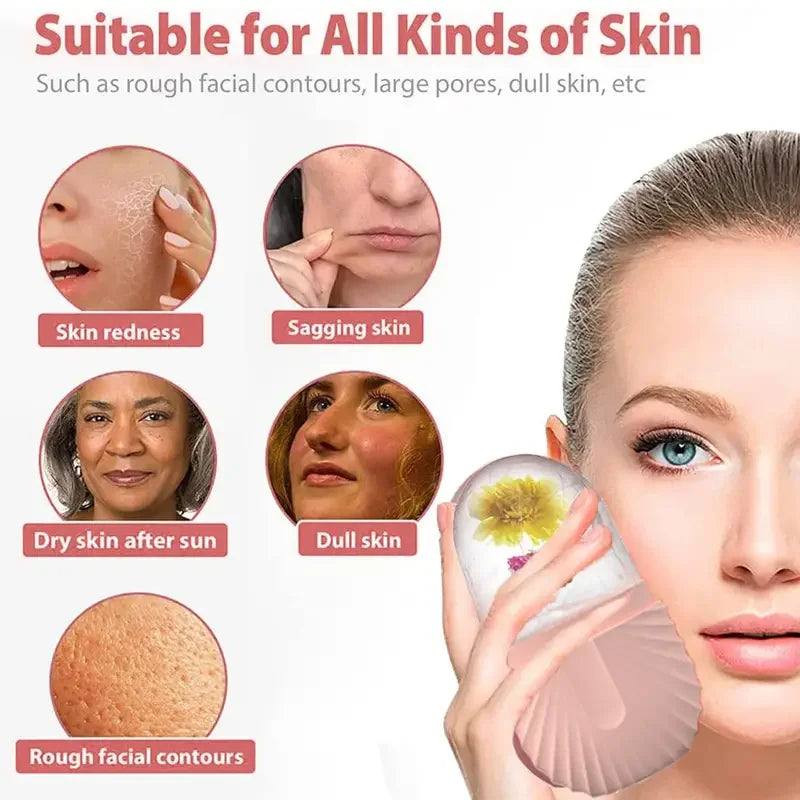 Ice Globe Balls Face Massager Skin Care Tool