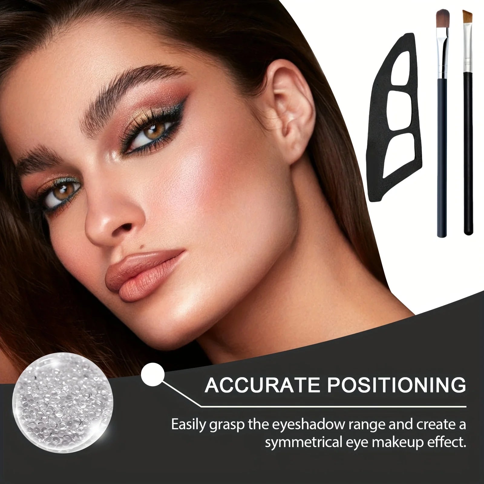 Eye Makeup Assistant - 2 Special Eyeshadow Brushes